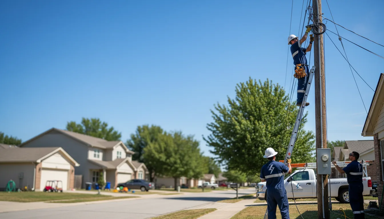 Residential electrician providing installation services in La Grange, AR